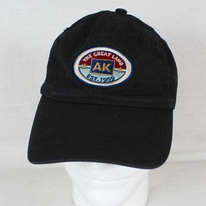 Arctic Circle The Great Land AK Est. 1959 Alaska Cap Black Embroidered Fitted